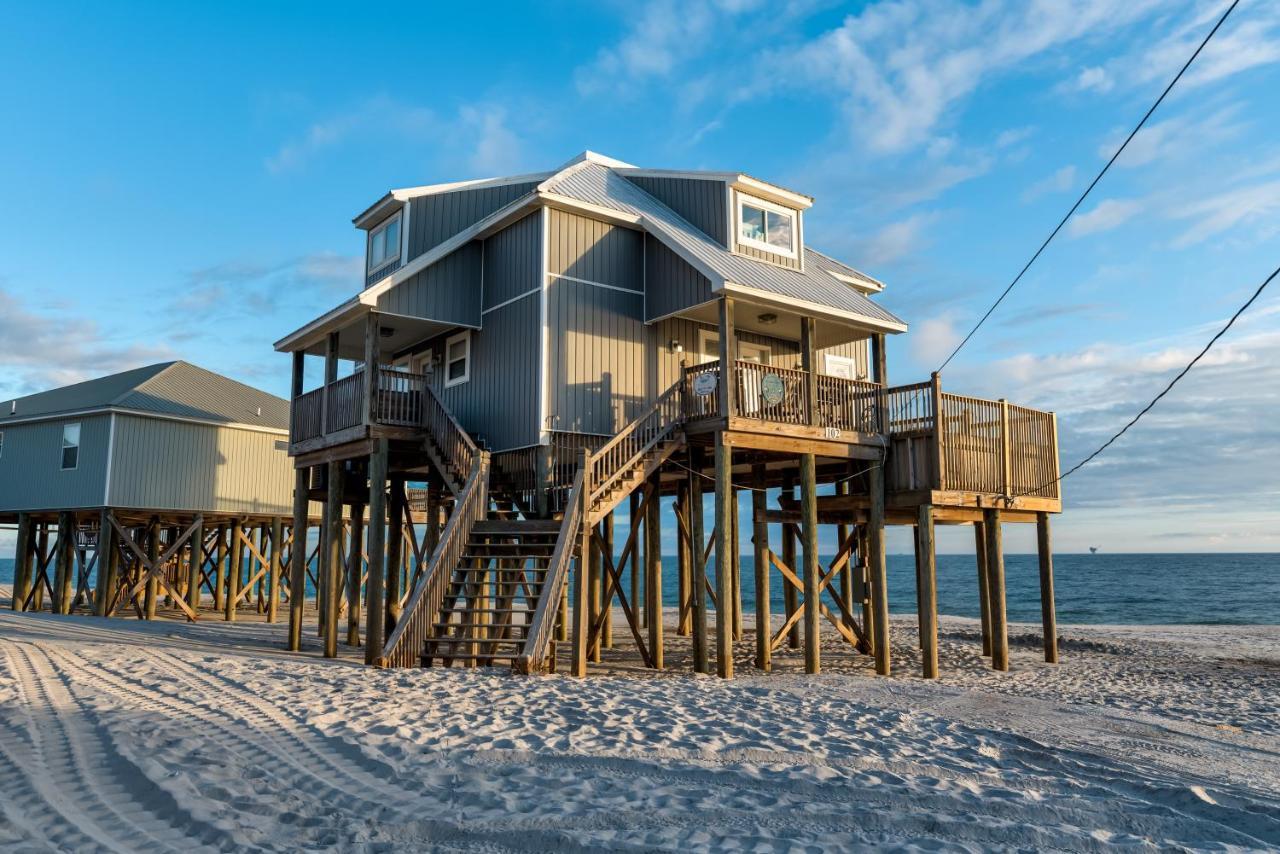 Strand Castle - Gulf Front! An Ideal Layout With Game Room, Small Private Pool, And Roof Top Crow'S Nest! Home Dauphin Island Exteriér fotografie